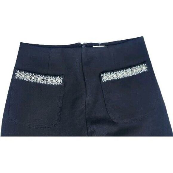 The Colette Cropped Wide-Leg Pants by Maeve: Rhinestone Pocket Edition 29 - Picture 5 of 9